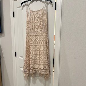 Free People Just Like Honey cream lace dress